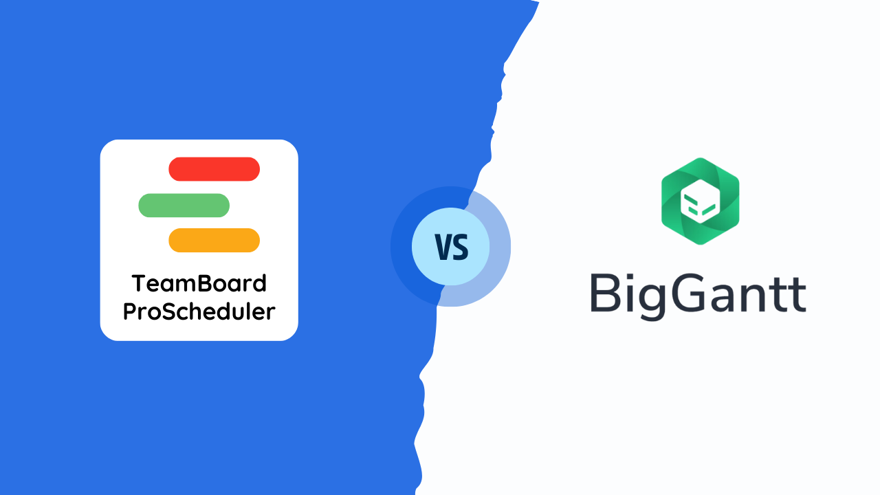 ProScheduler vs BigGantt