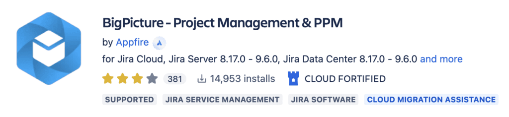 BigPicture - jira gantt chart integration