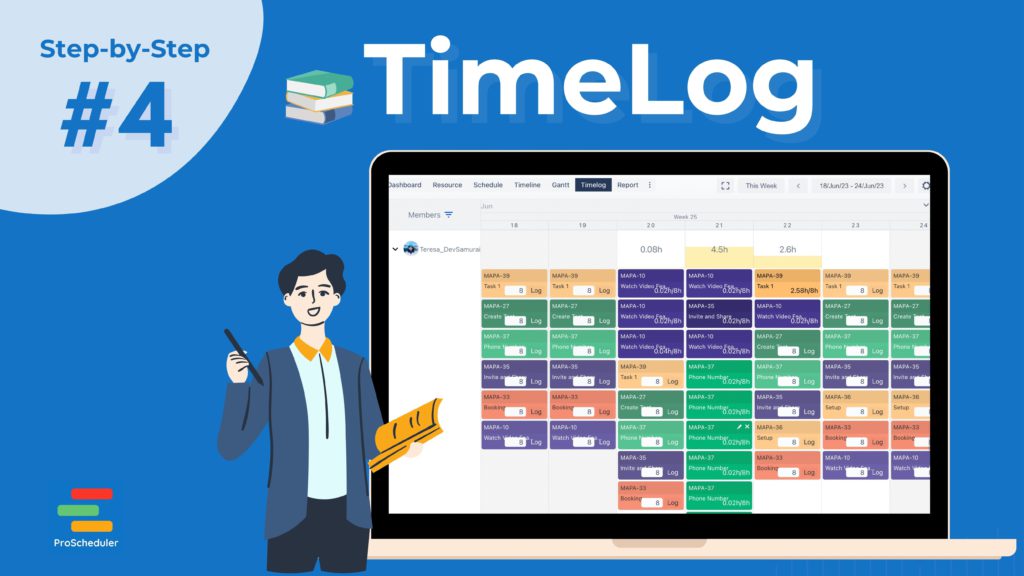 TimeLog in Jira using TeamBoard ProScheduler _ Step-by-Step Guide #4