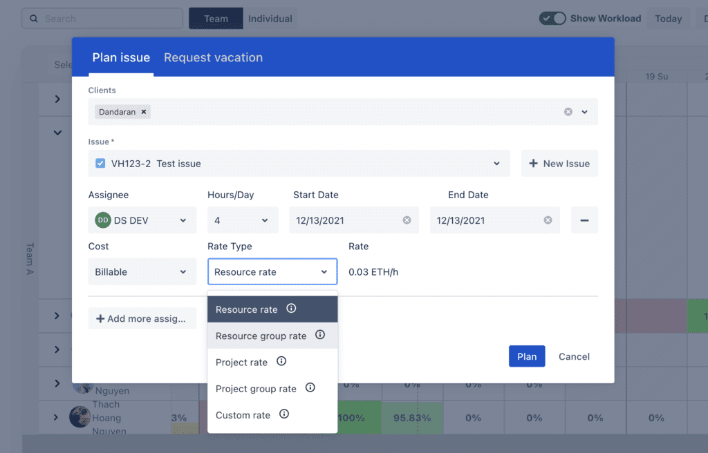 Adding cost when scheduling task