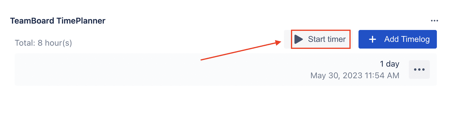 Start Timer on Issue Detail Panel
