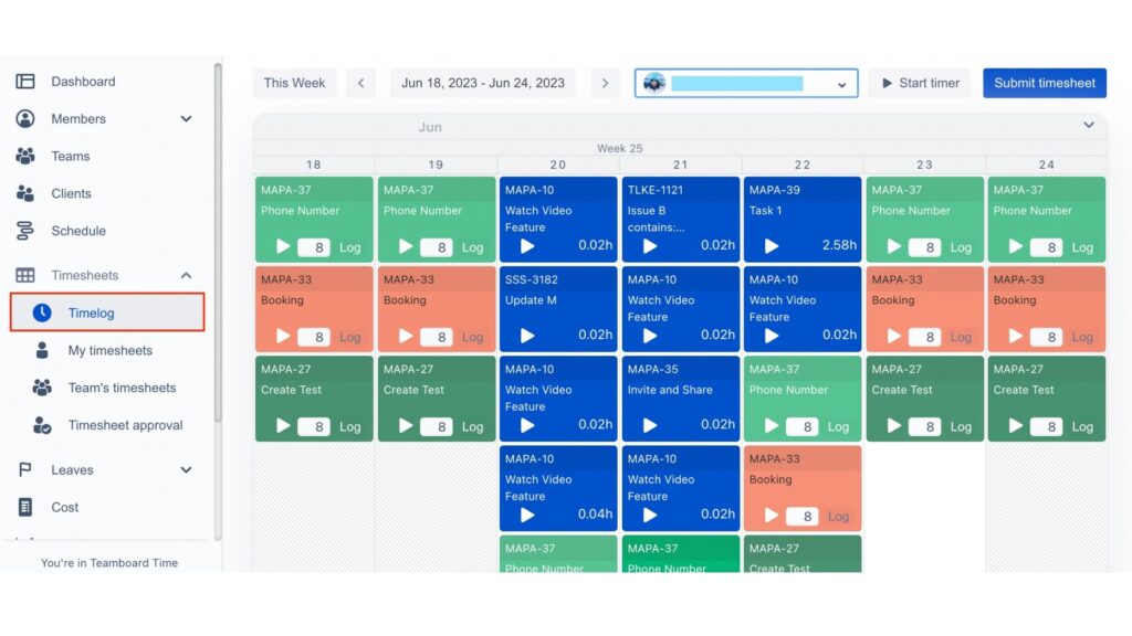 Time Visualization with Calendar View