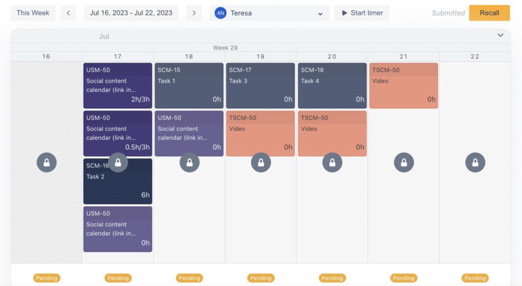 Tracking and Submitting Timesheets