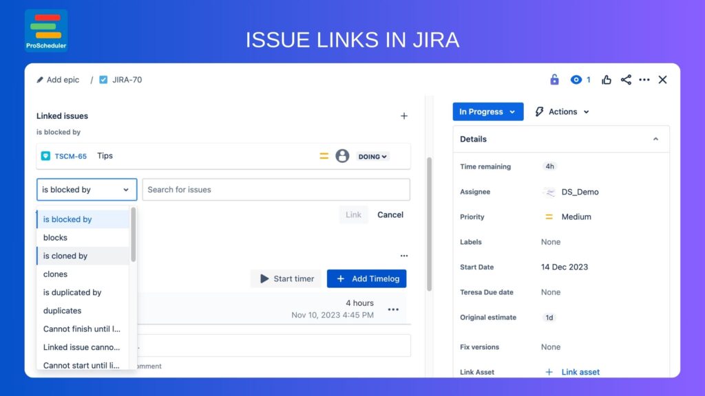 Issue Links in Jira