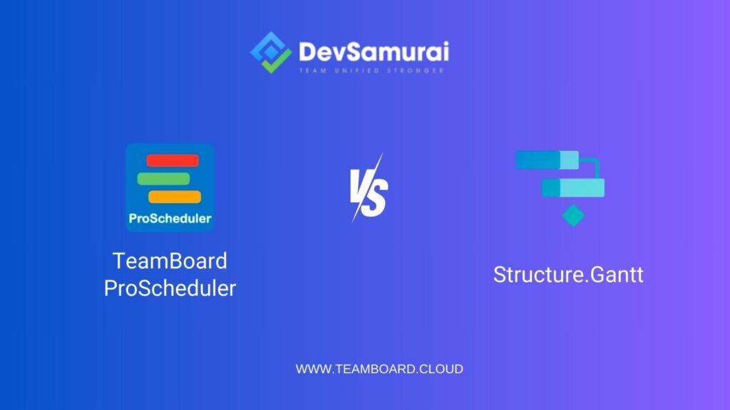 TeamBoard ProScheduler vs. Structure.Gantt