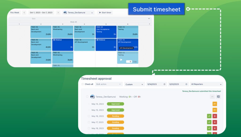 How to log time in jira using teamboard timeplanner