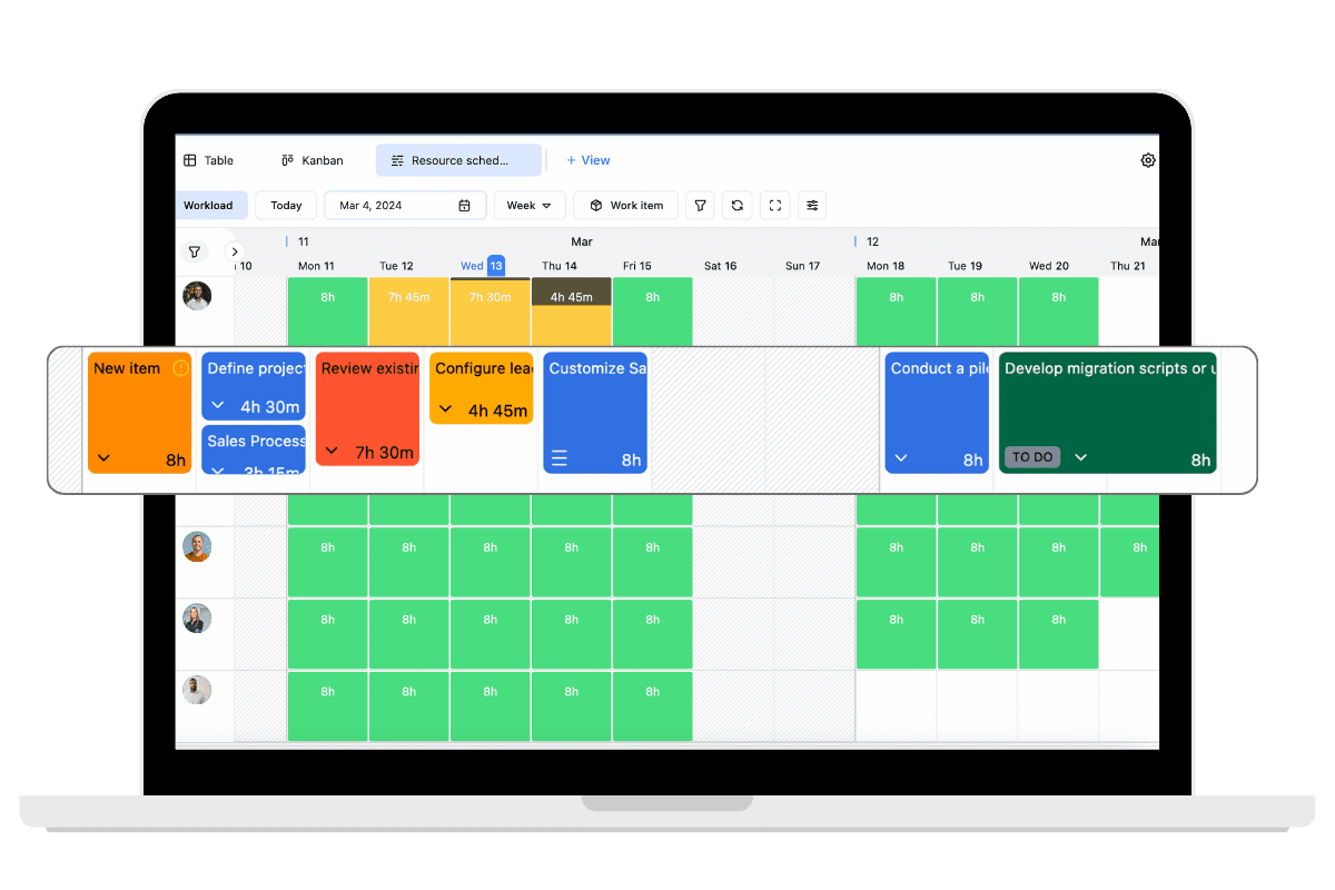 TeamBoard for Salesforce offers easy resource planning ability