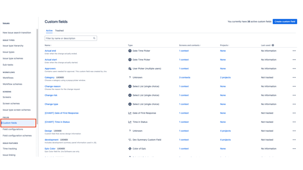 cost tracking for jira by creating custom fields