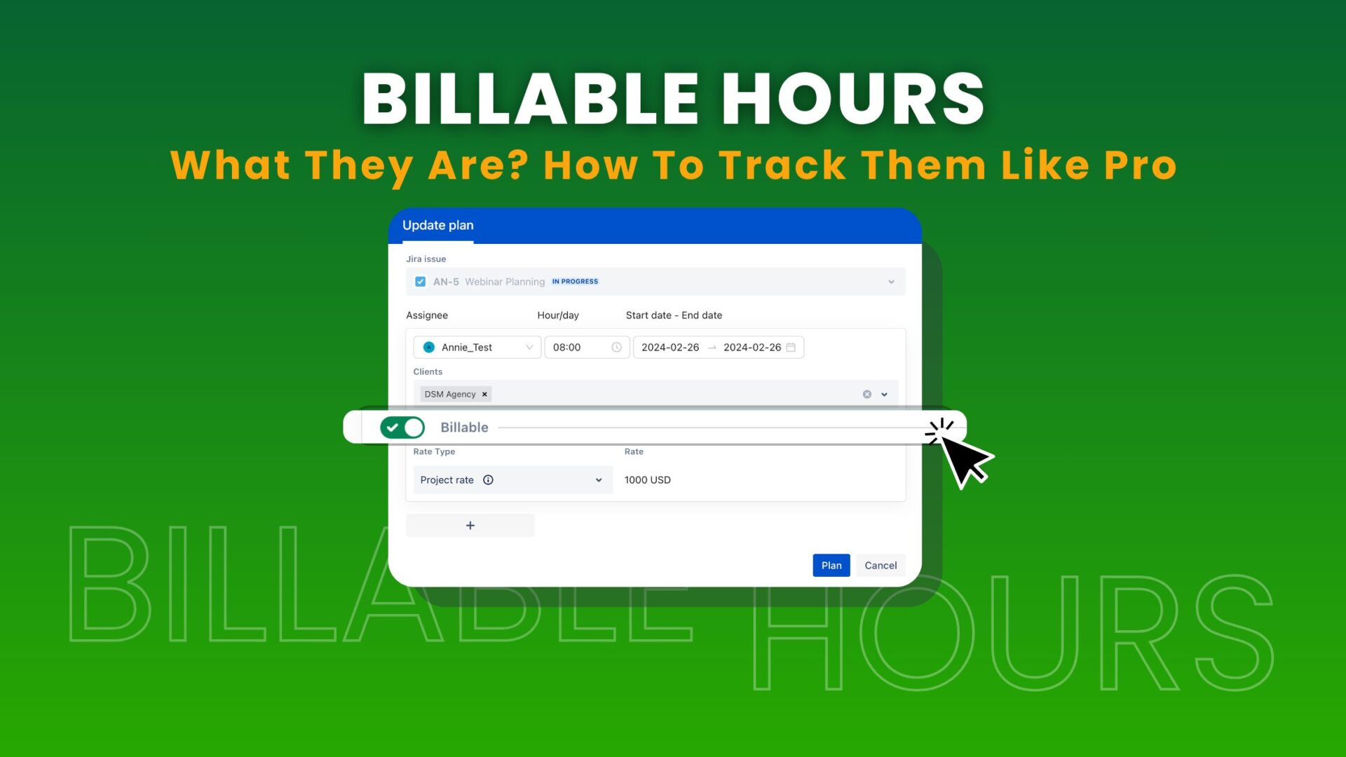 billable hours - TimePlanner