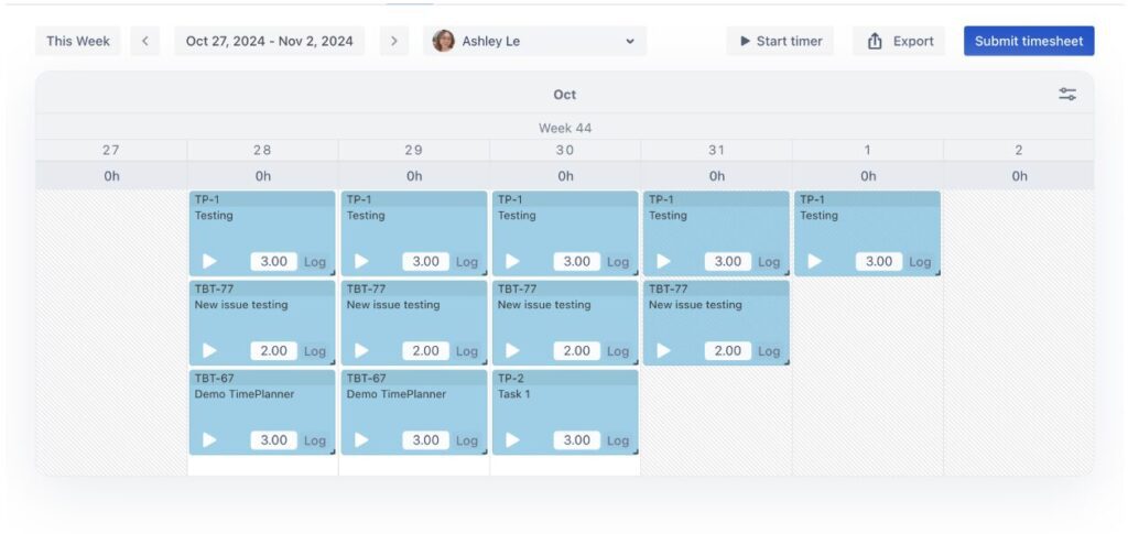 Log Time to Track Actual Cost