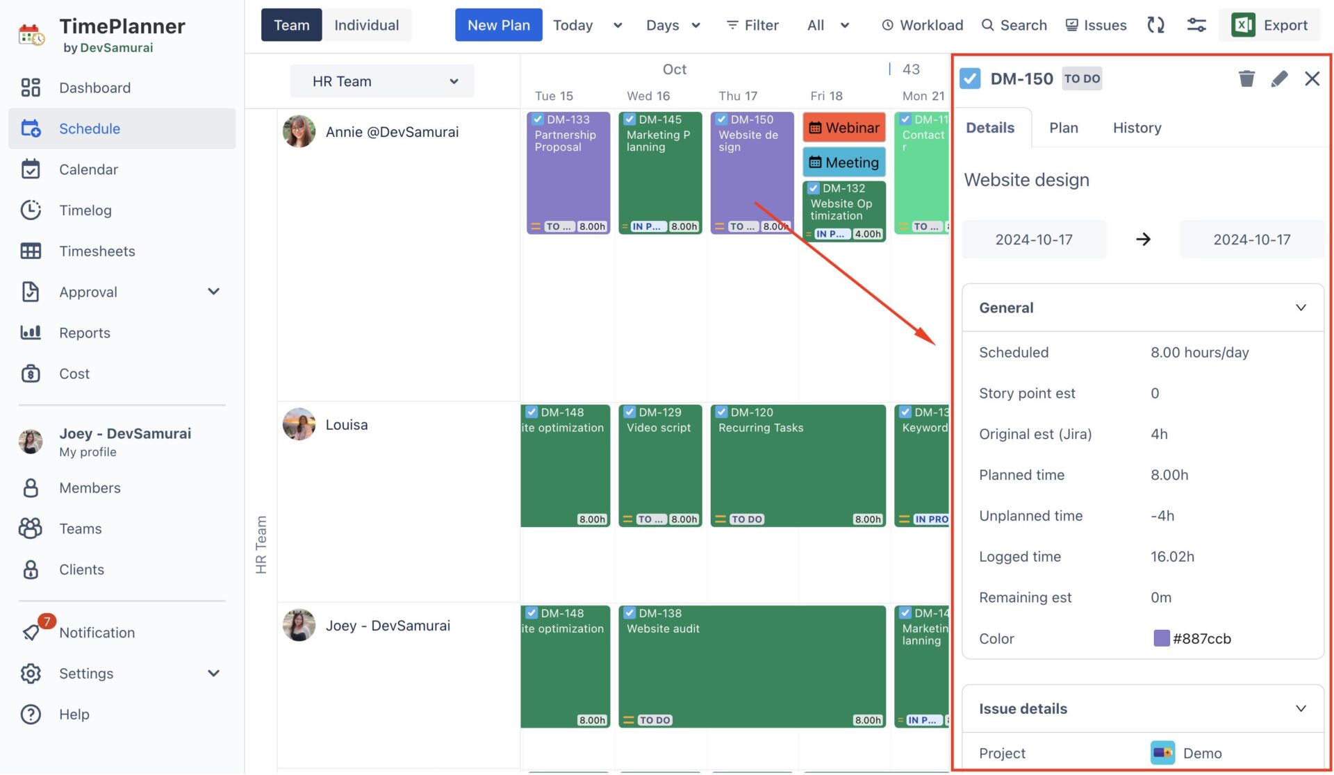 New UI Improvements in TeamBoard TimePlanner V1.3.13 - Jira Cloud ...
