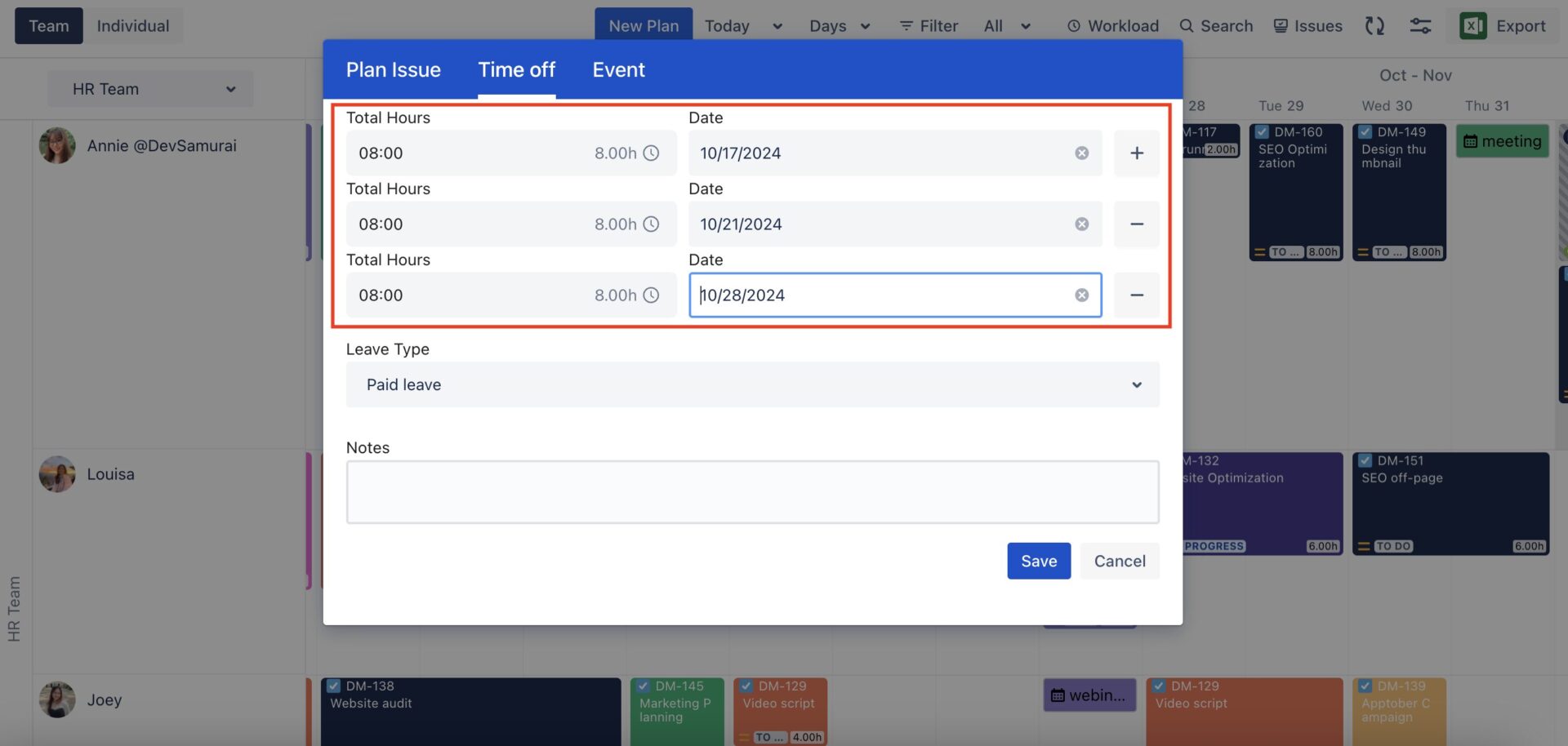 New UI Improvements in TeamBoard TimePlanner V1.3.13 - Jira Cloud ...