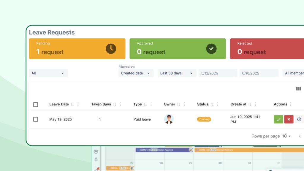 Featured Leave Request Workflow