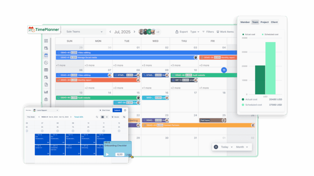 Jira Time Tracking with TimePlanner