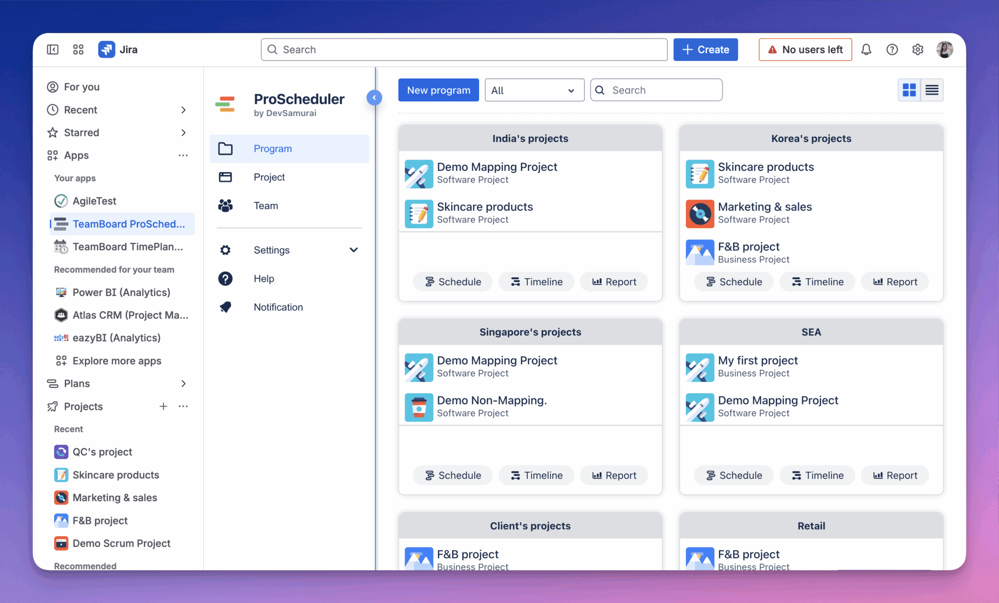 TeamBoard ProScheduler for Jira