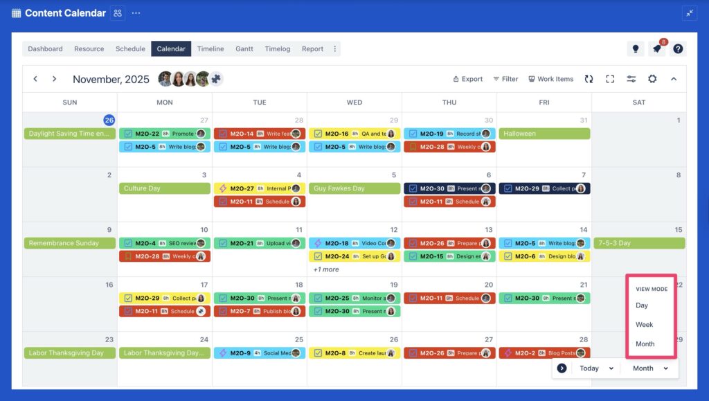 Calendar Board