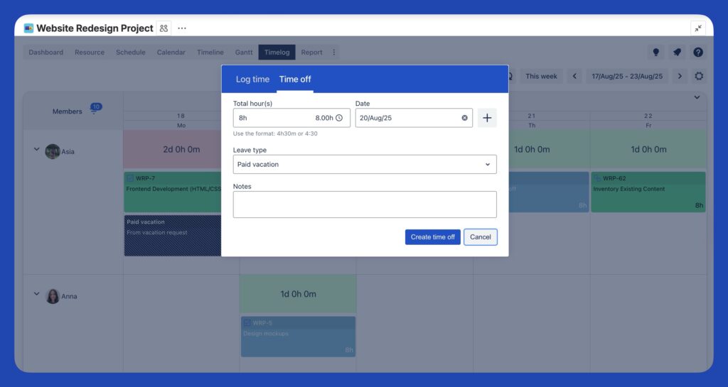 Time Logging