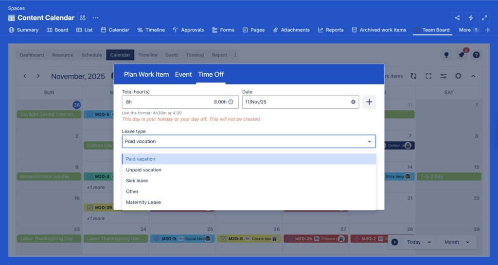 Manage Leave and Time-Off 