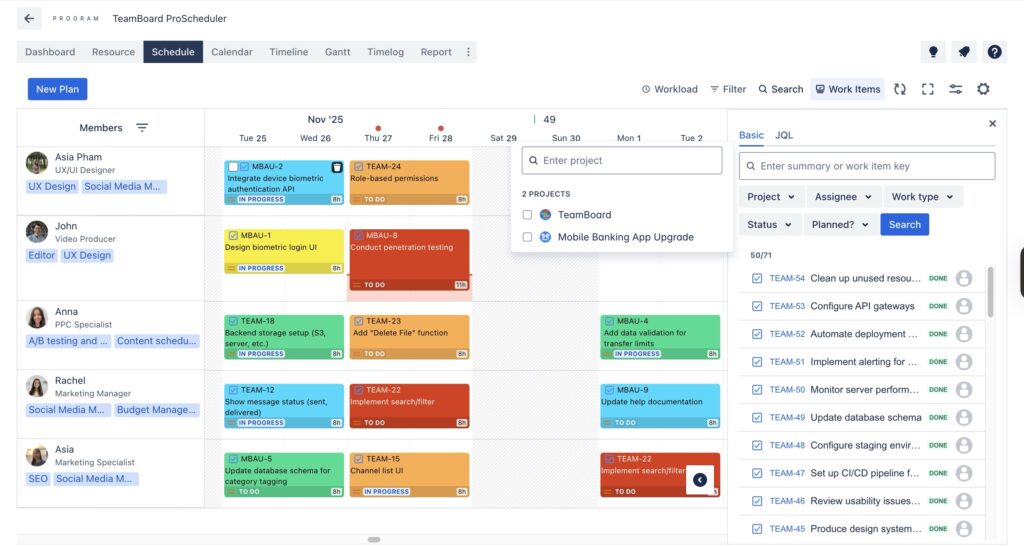 manage resources across multiple projects