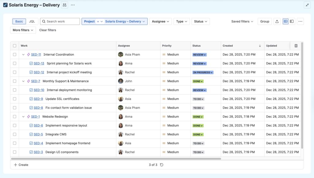 Configure Issue Types and Hierarchy
