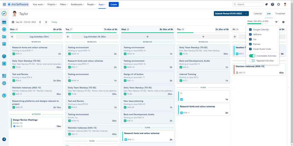 Tempo Timesheets