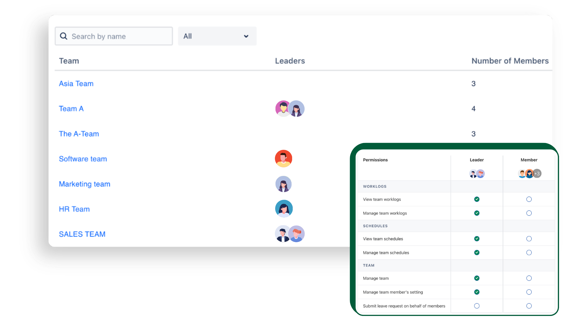 Team Management & Profile Management