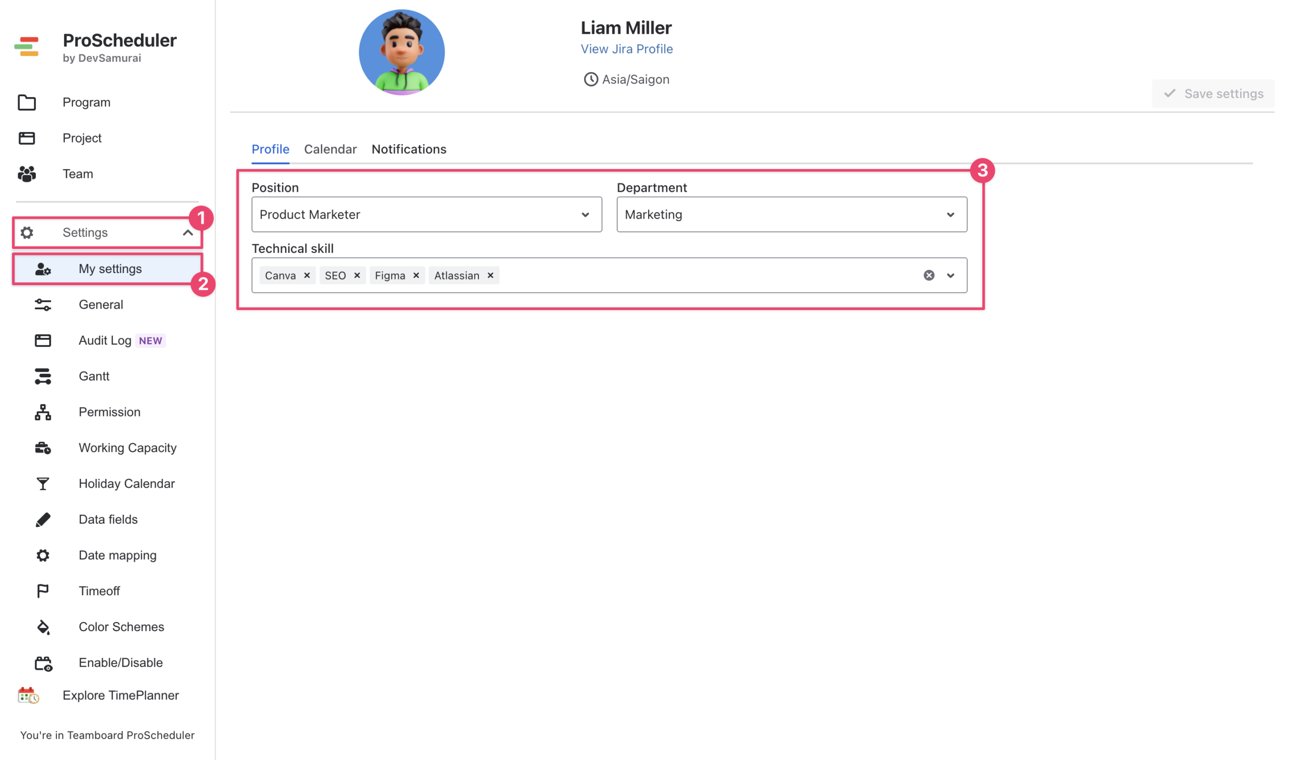 Step 2 Position & skill