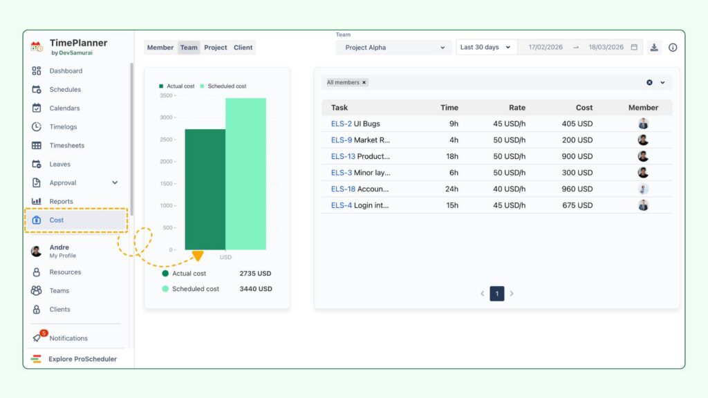 Track billable work