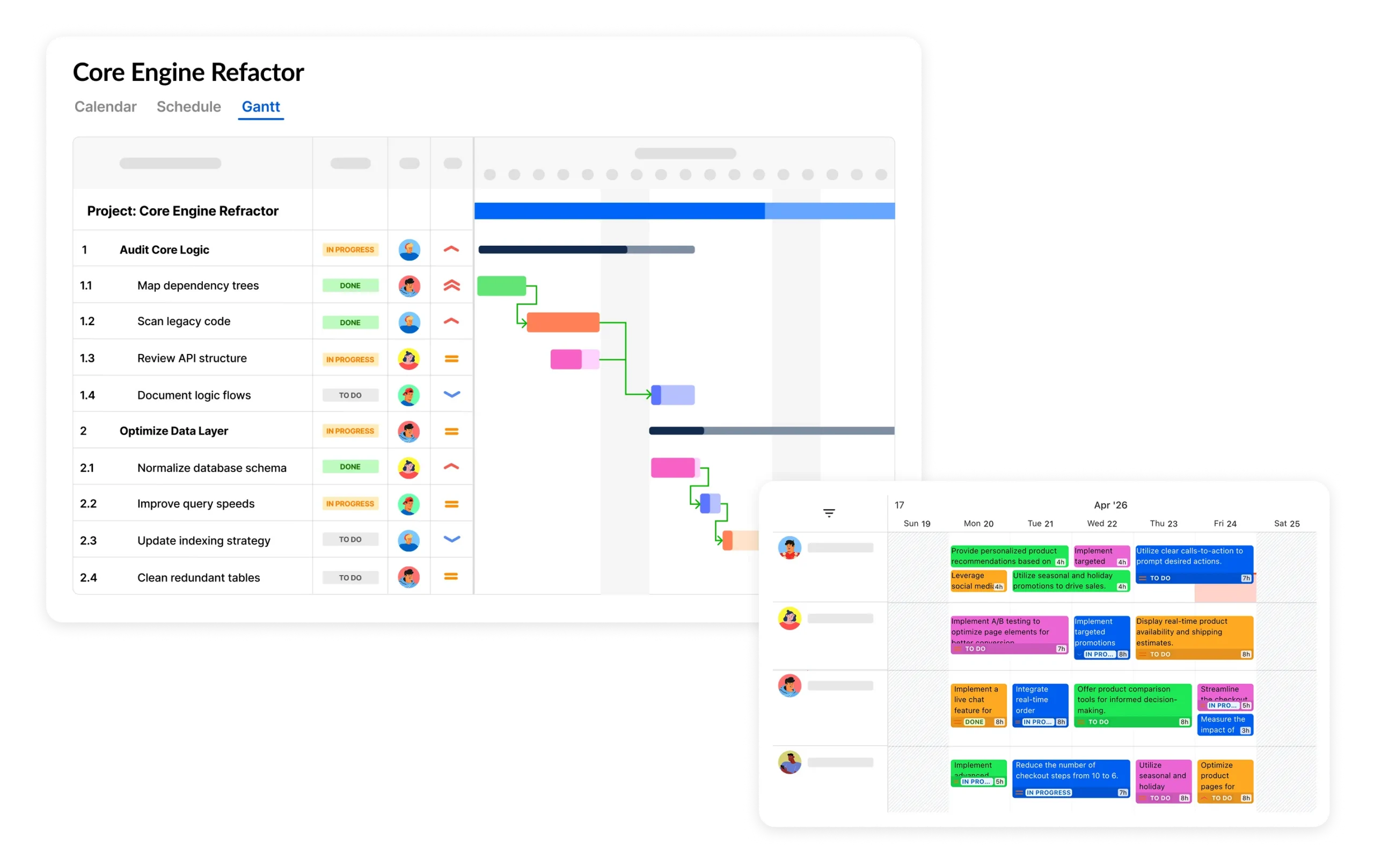 1. Planning and Scheduling