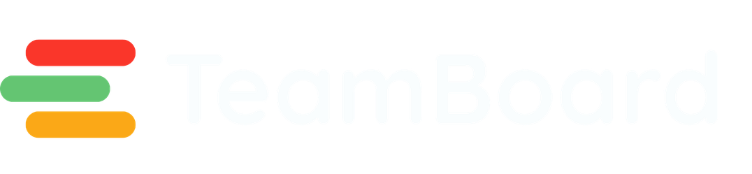 TeamBoard logo - white text