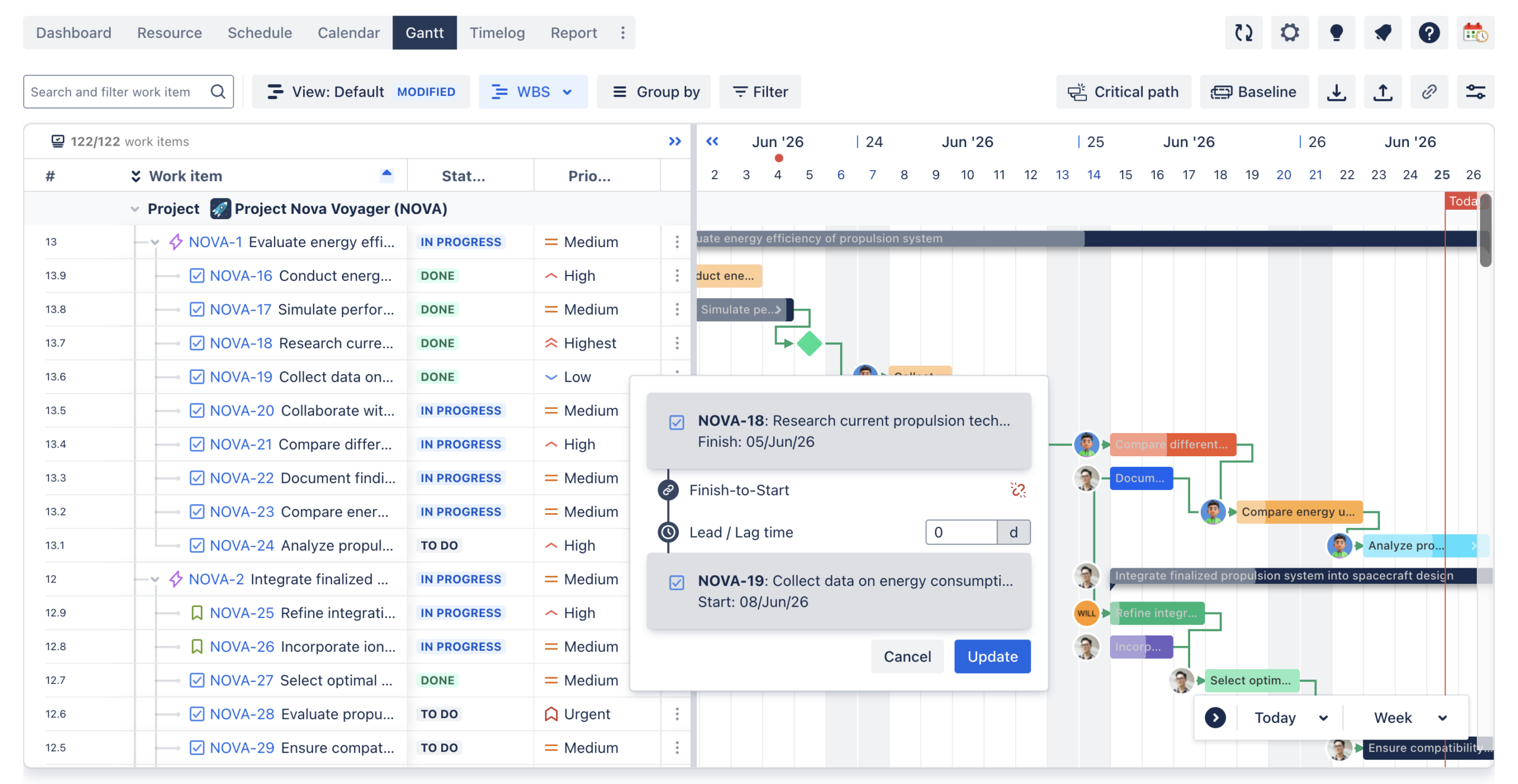 Step 3 Set Task Dates and Dependencies